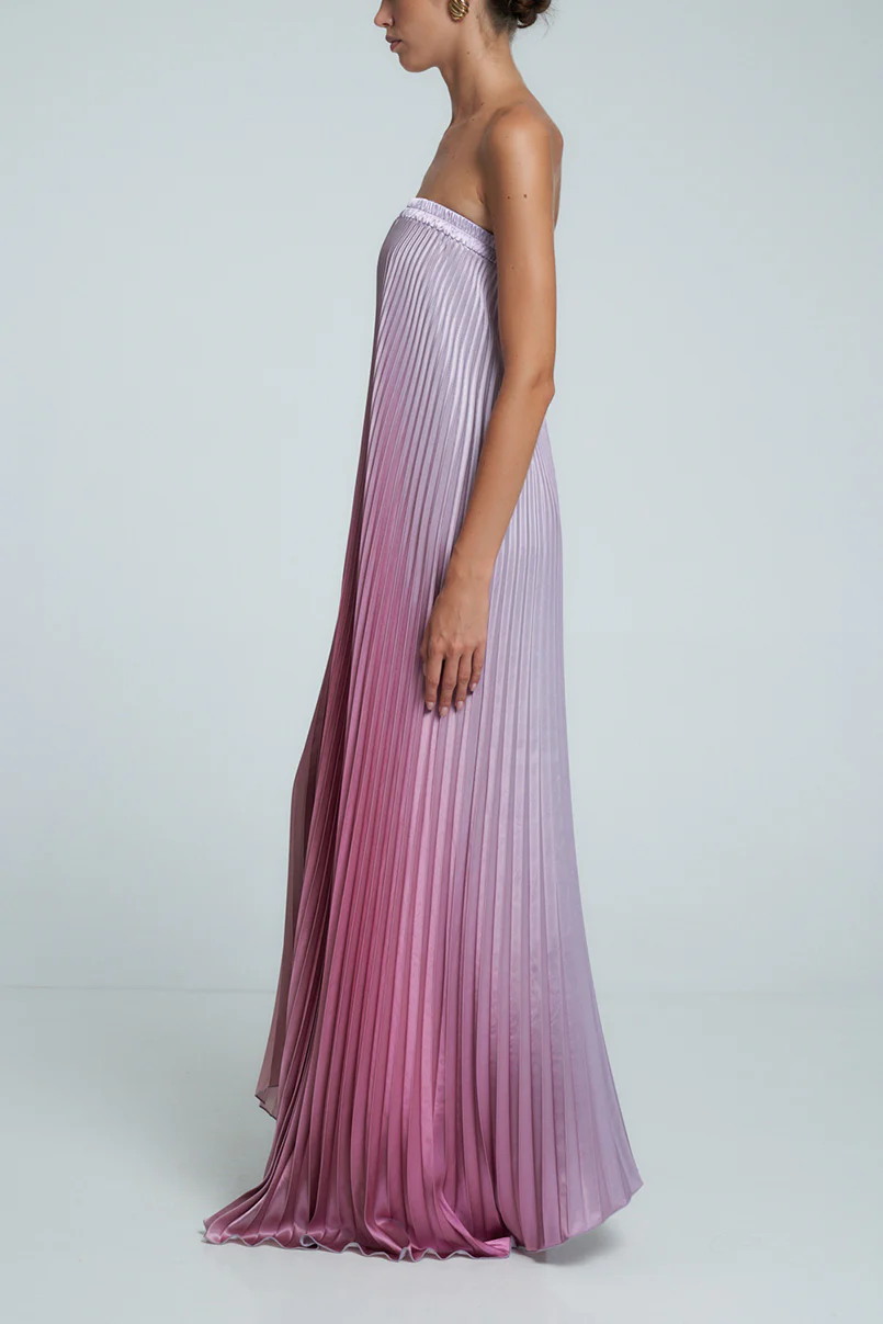 Bisous Strapless Gown - Mauve Ombre - Image 3