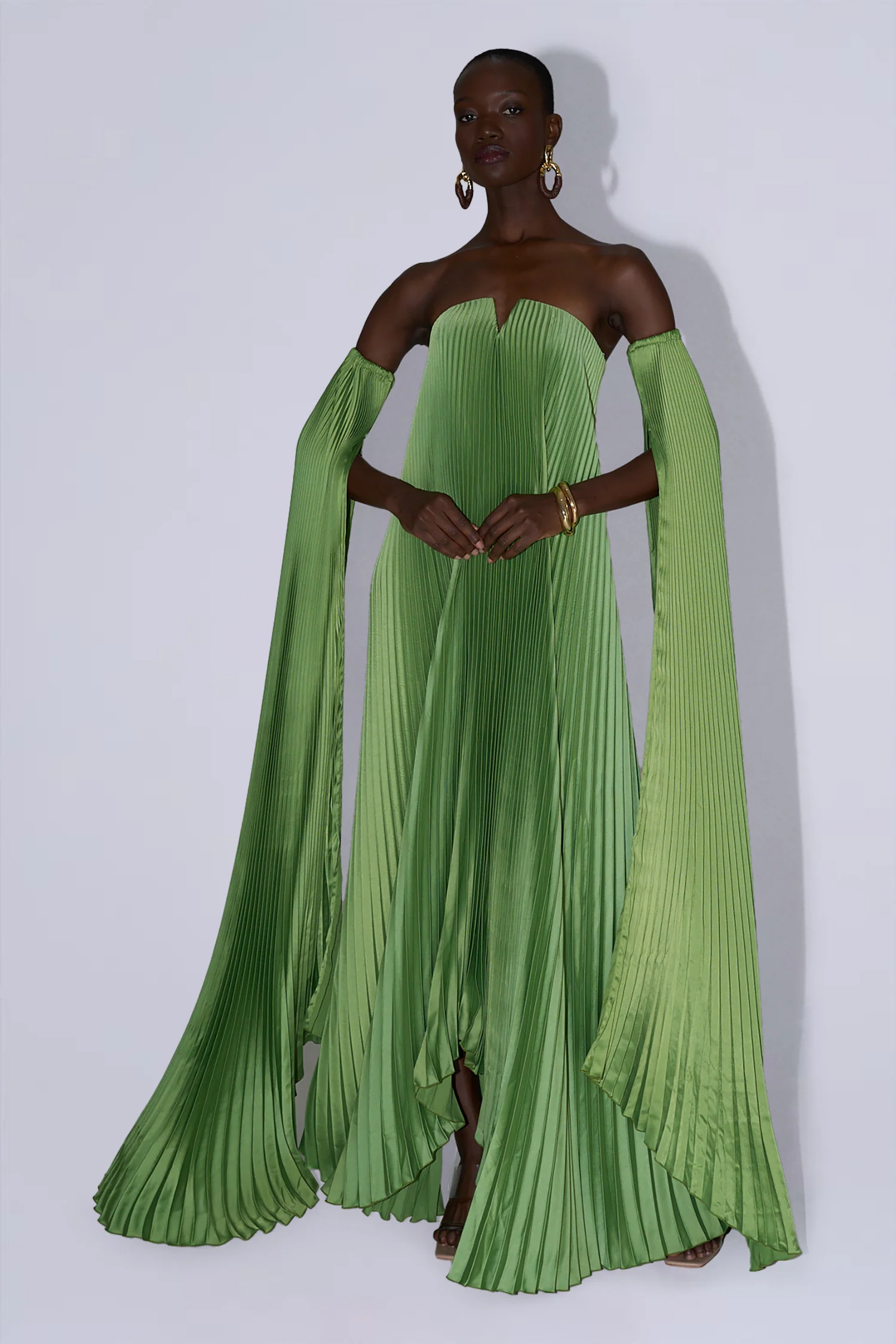 Black Tie Gown Drama Sleeves - Venom - Image 3