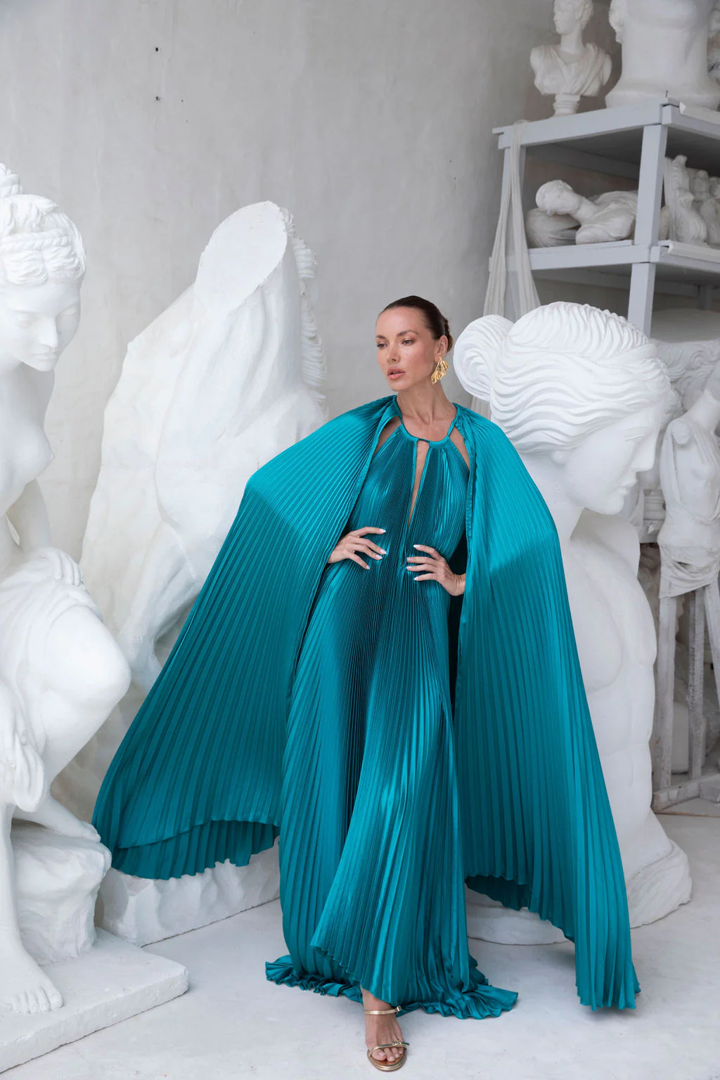 Boheme Cape Gown - Jewel - Image 3
