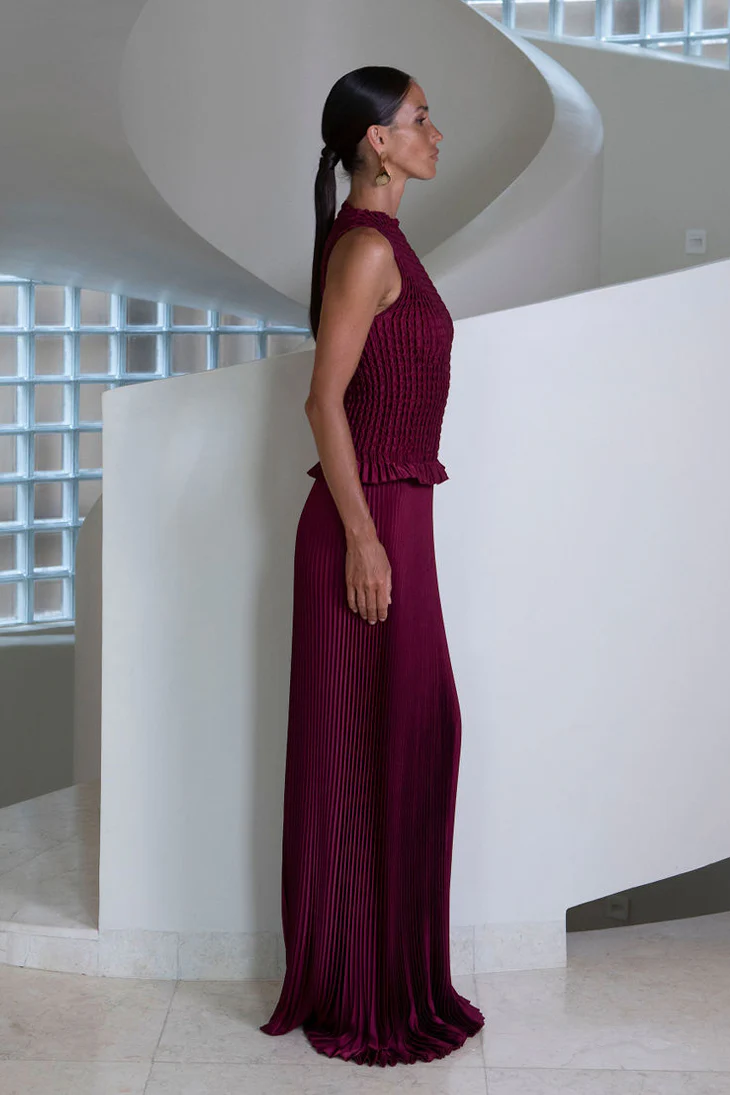 Bowery Gown - Wine - Image 2