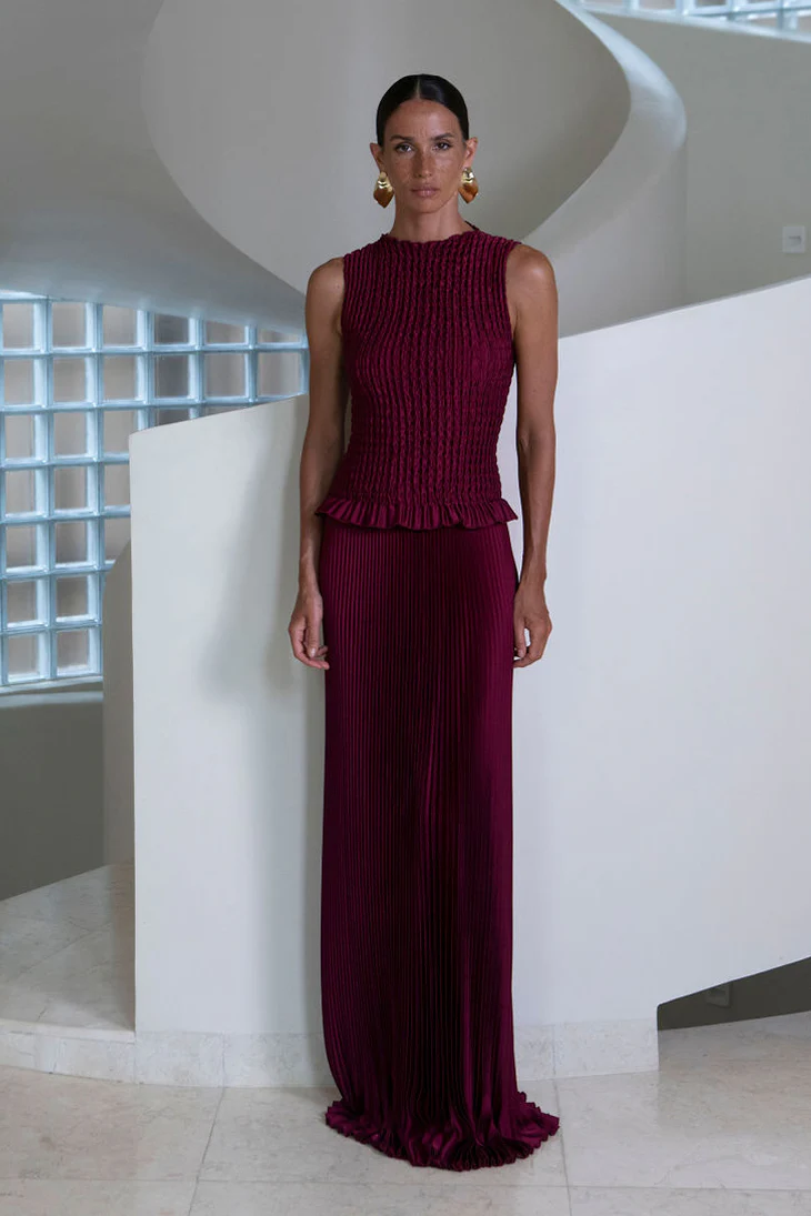 Bowery Gown - Wine - Image 3