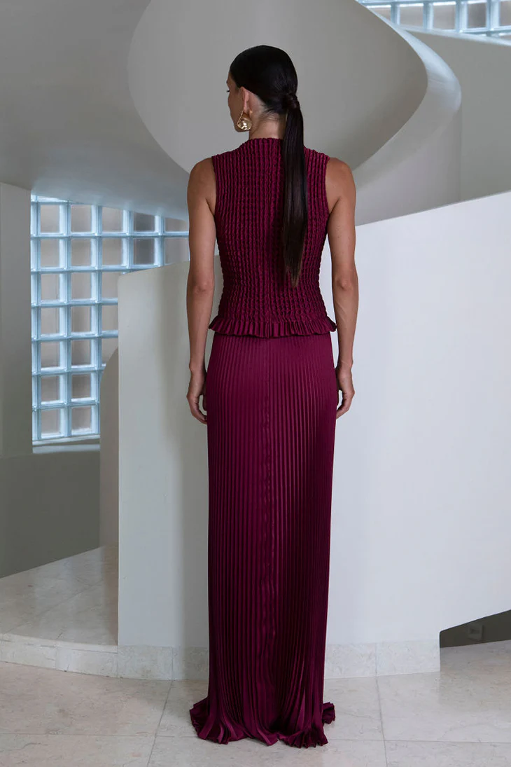Bowery Gown - Wine - Image 4