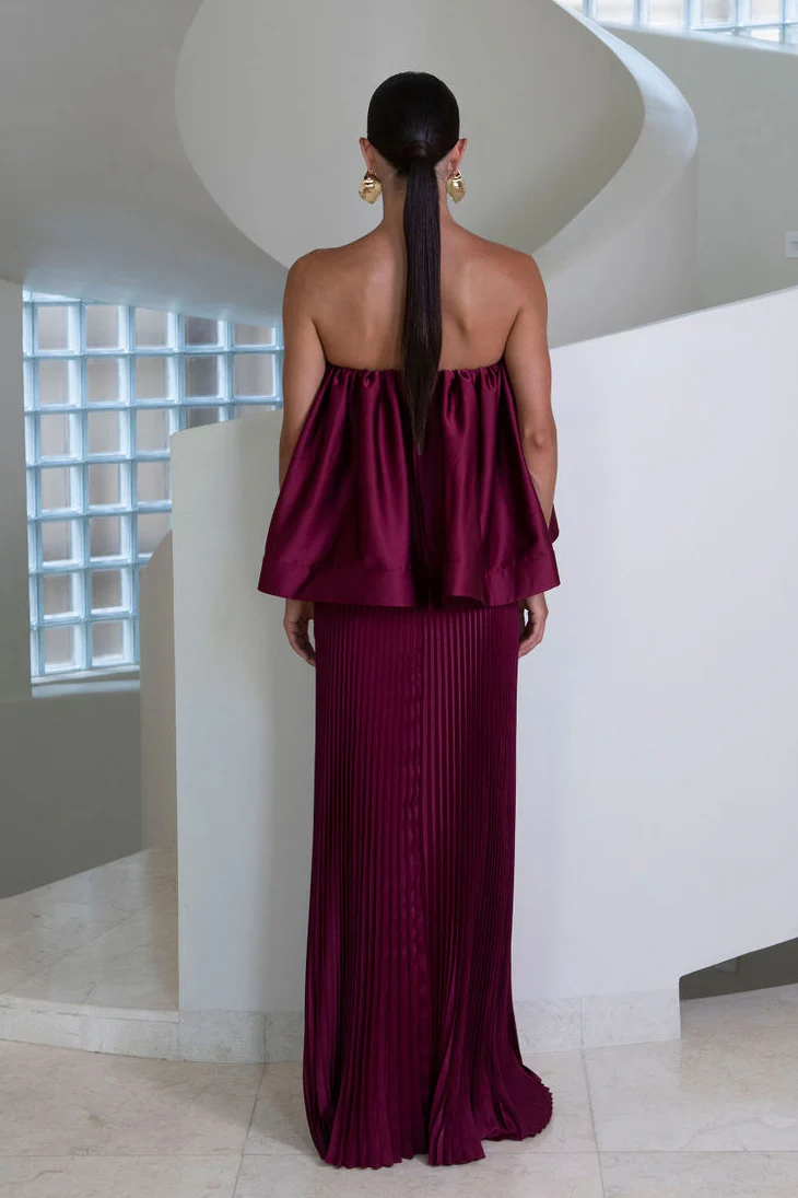 Breeana Top - Wine - Image 2
