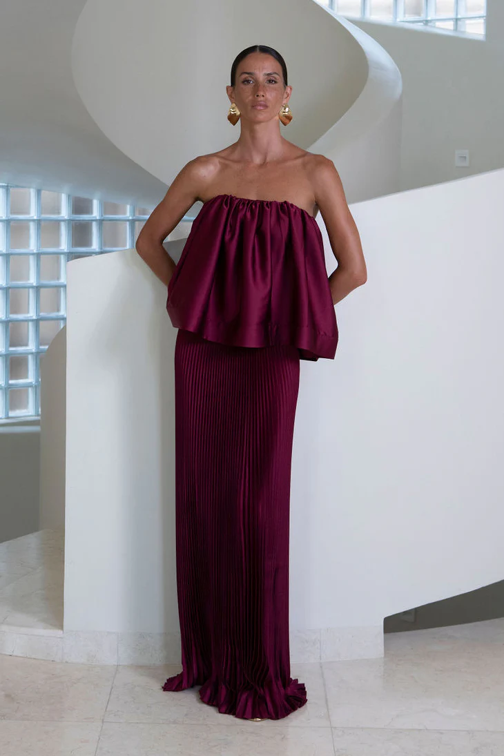 Breeana Top - Wine - Image 3