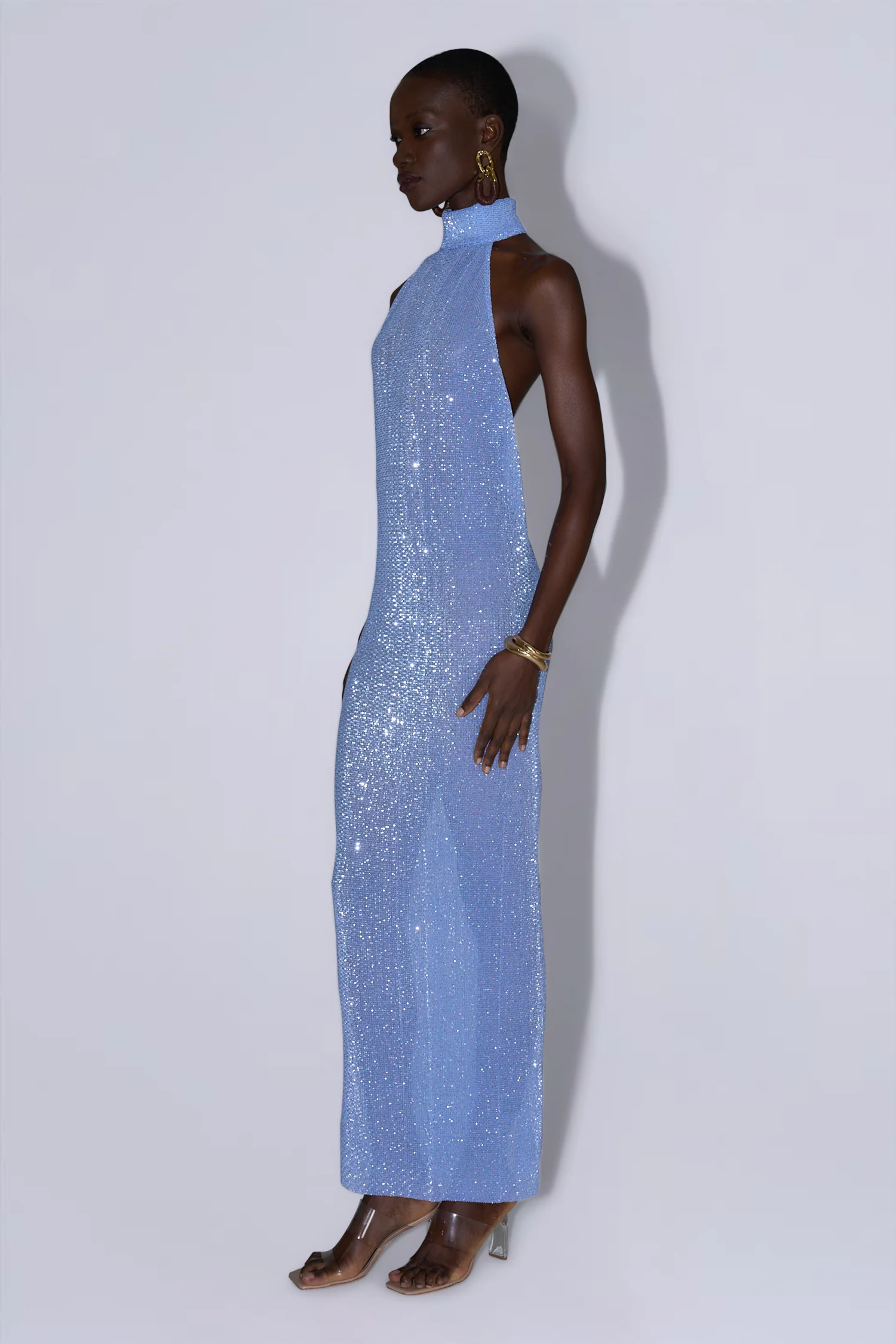 Casablanca Gown - Sapphire Sequin - Image 3