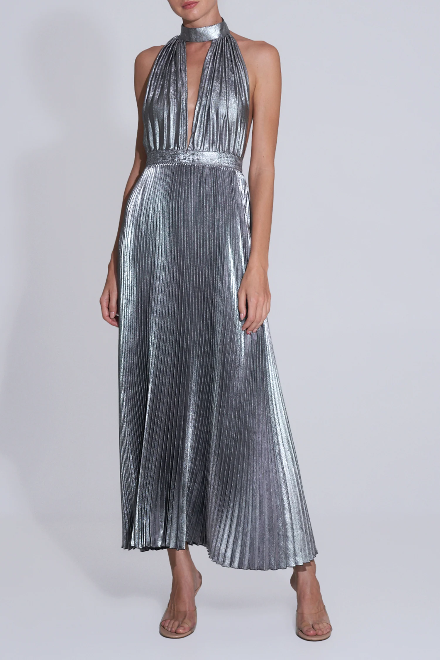Chateau Gown - Gunmetal Shimmer