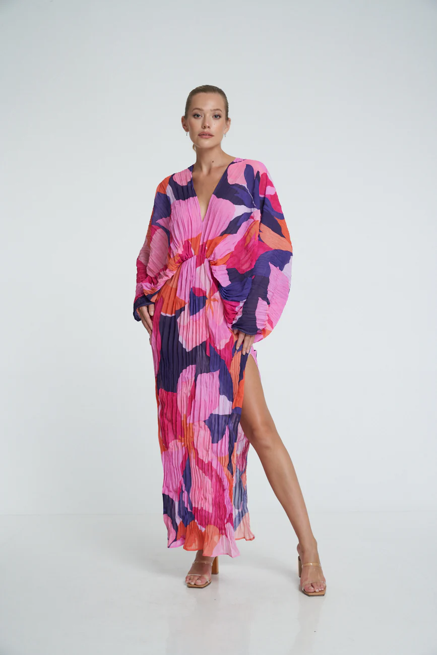 De Luxe Gown - Capri Pink Crepe