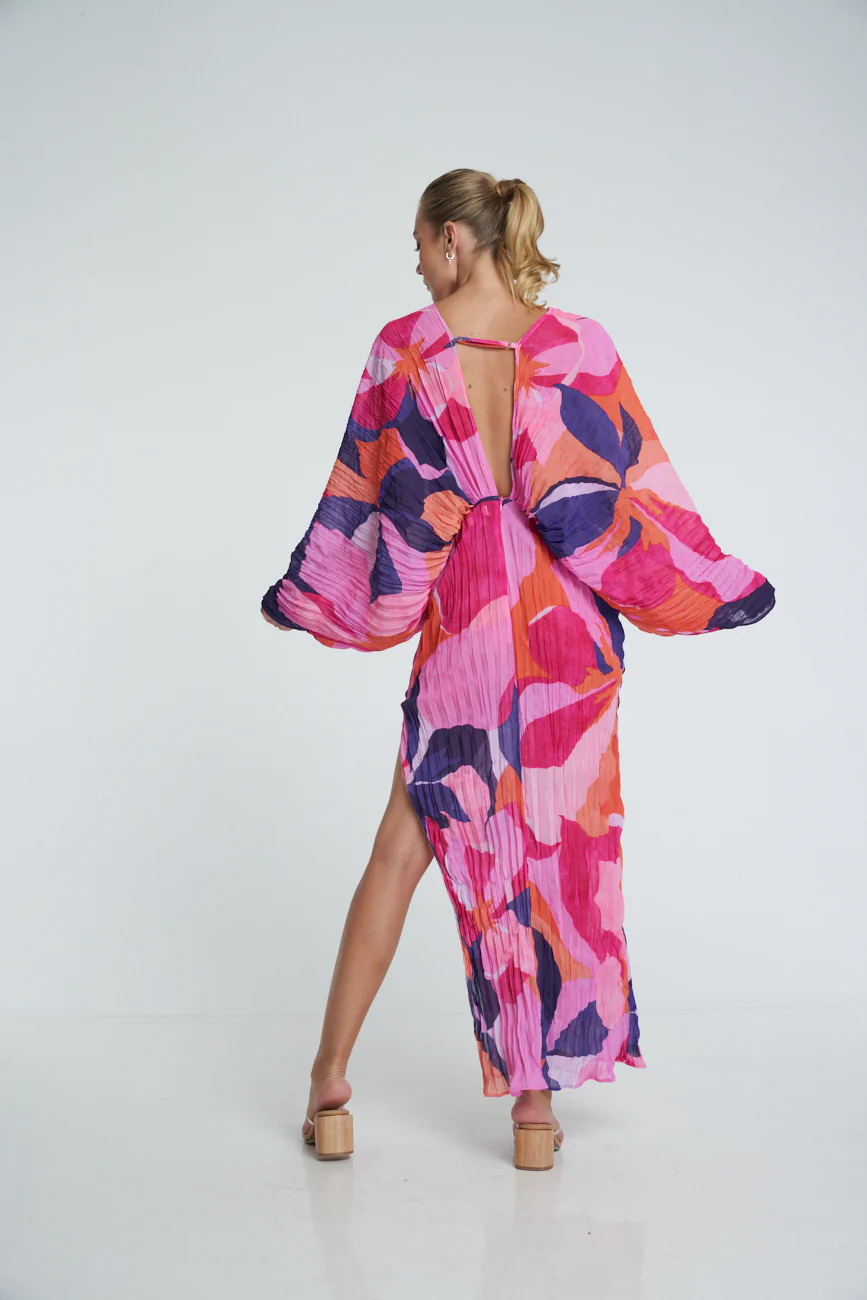 De Luxe Gown - Capri Pink Crepe - Image 4