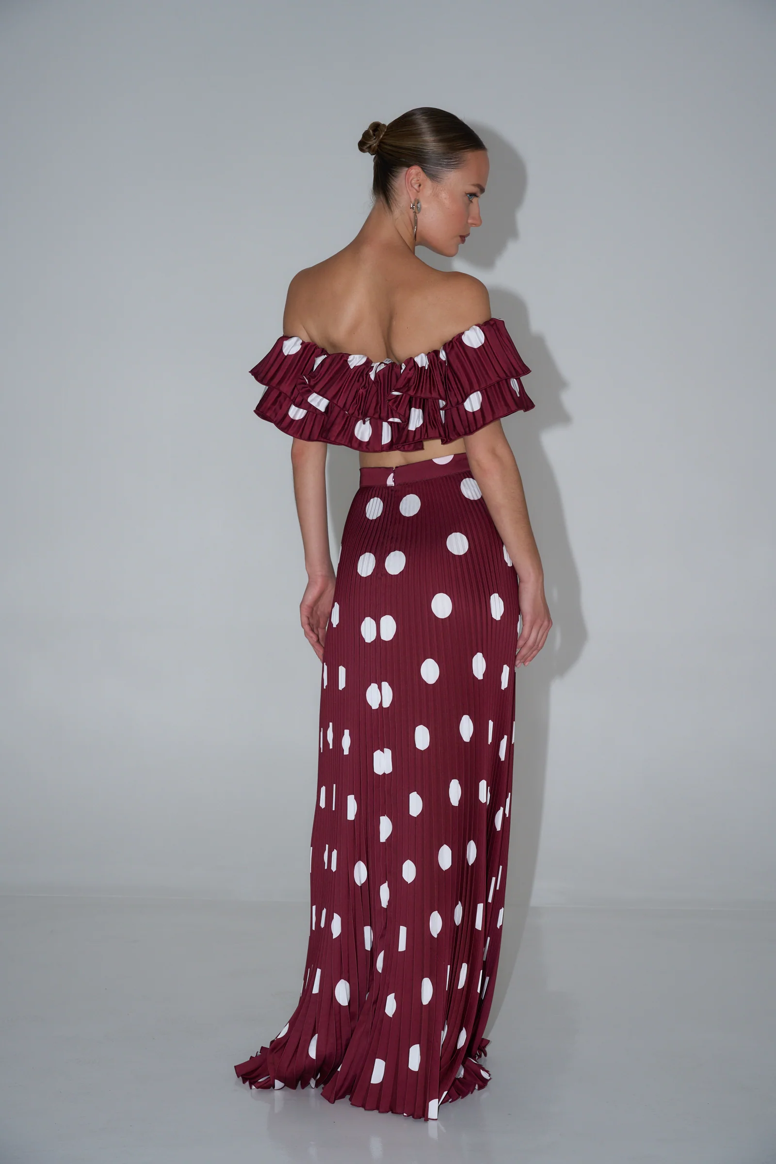 Debut Top - Polka Wine - Image 4