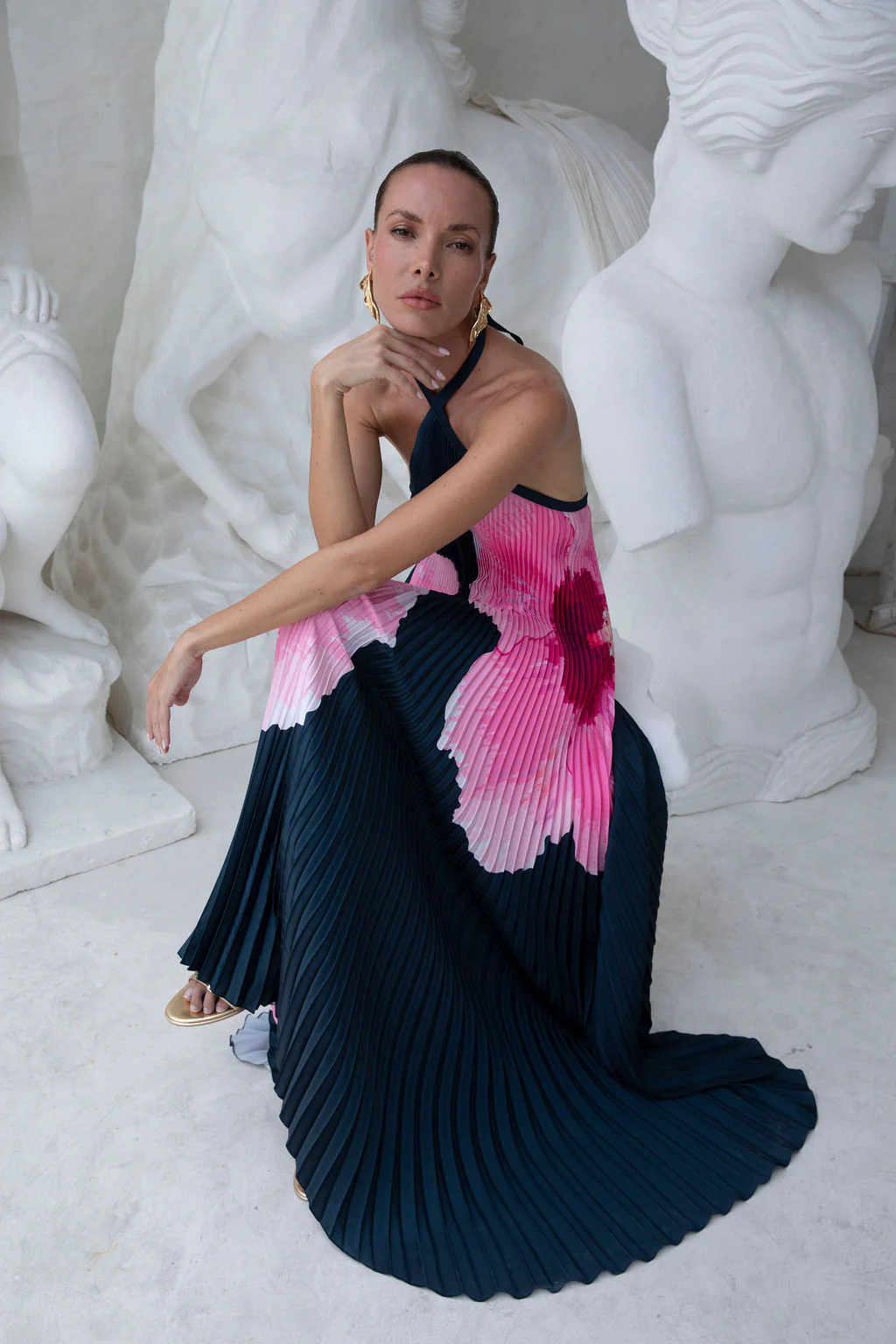 Deesse Gown - Hibiscus Midnight - Image 3
