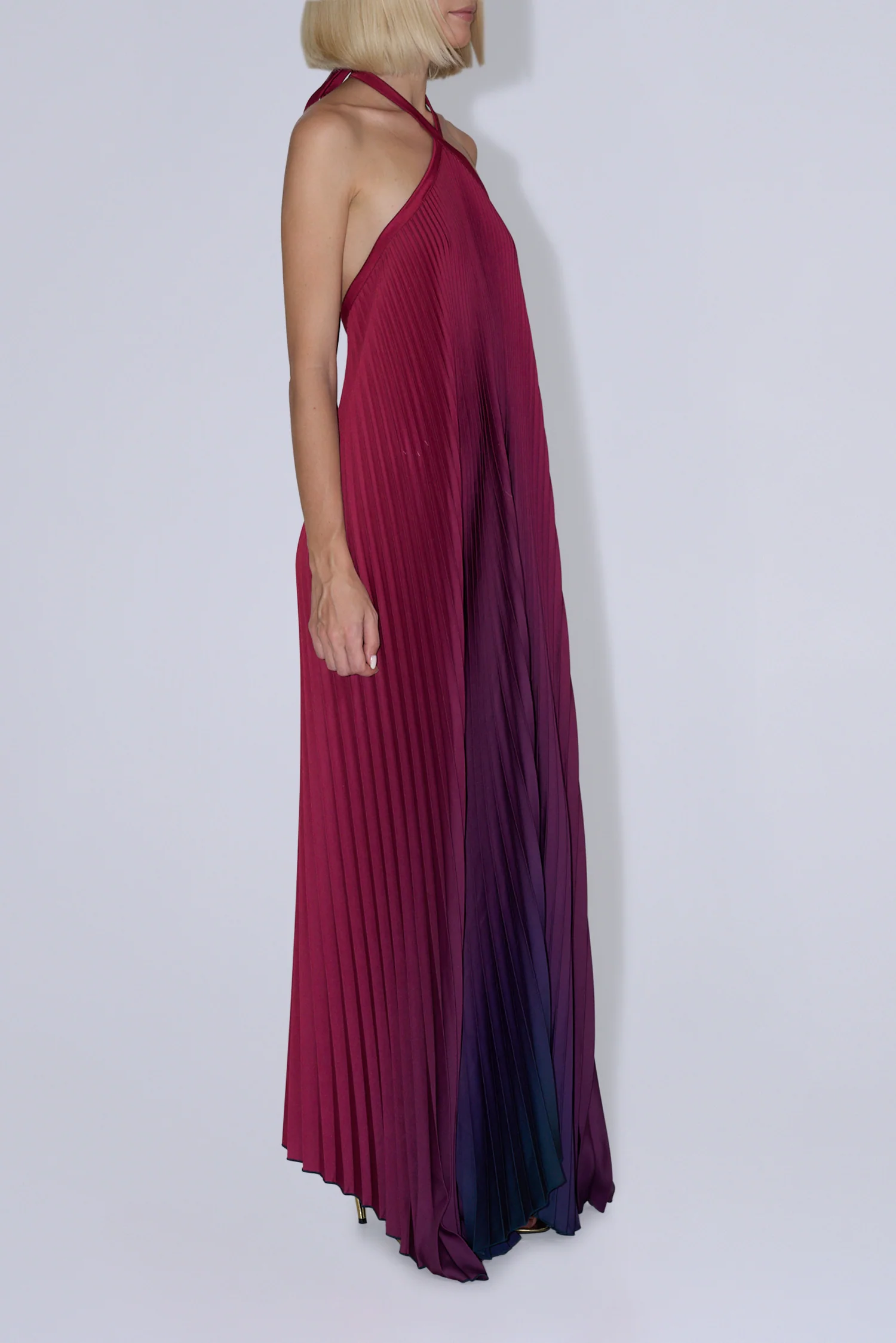 Deesse Gown - Oxblood Ombre - Image 2