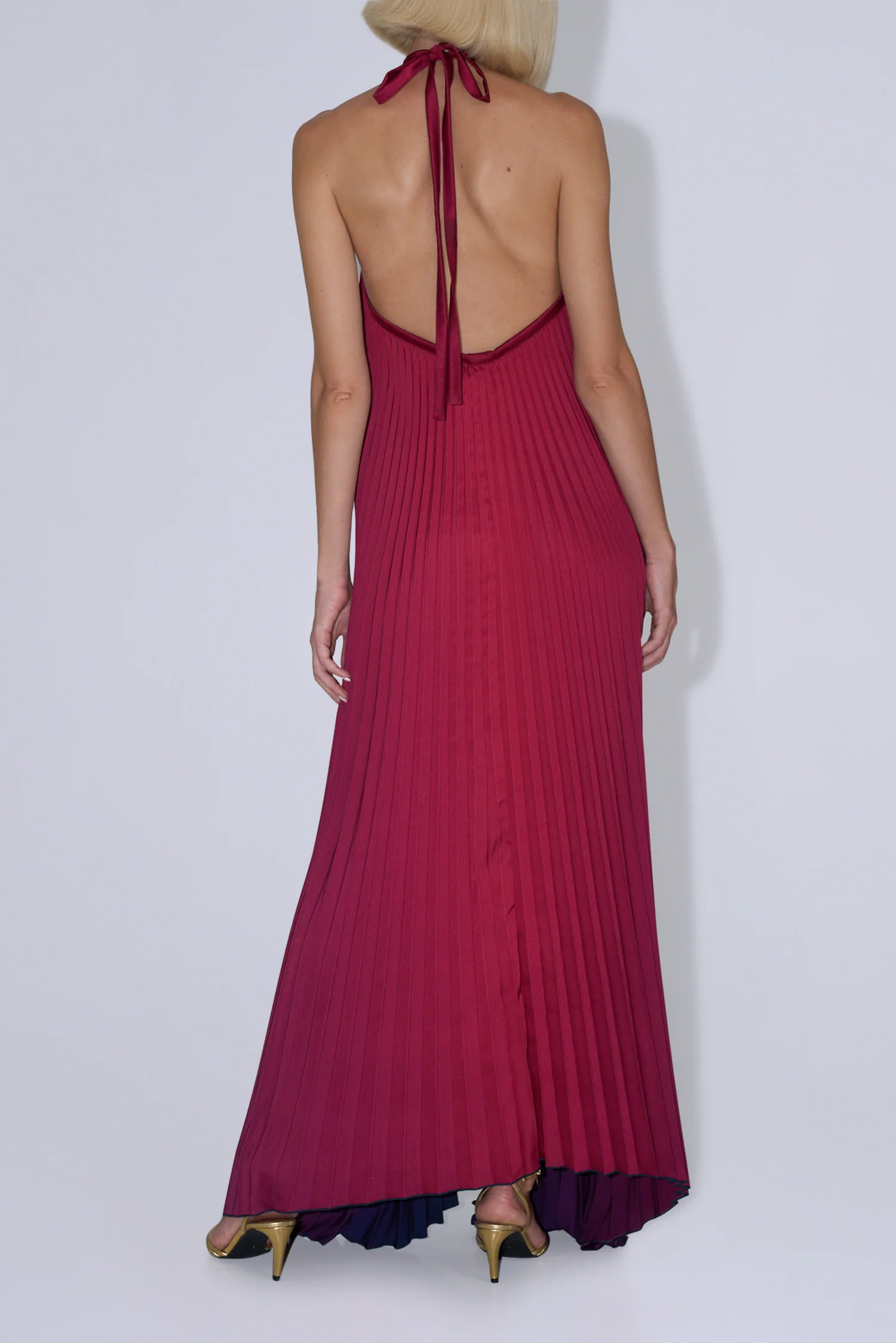 Deesse Gown - Oxblood Ombre - Image 4