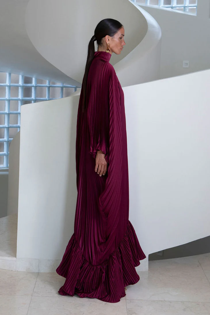 Empire Gown - Wine - Image 2