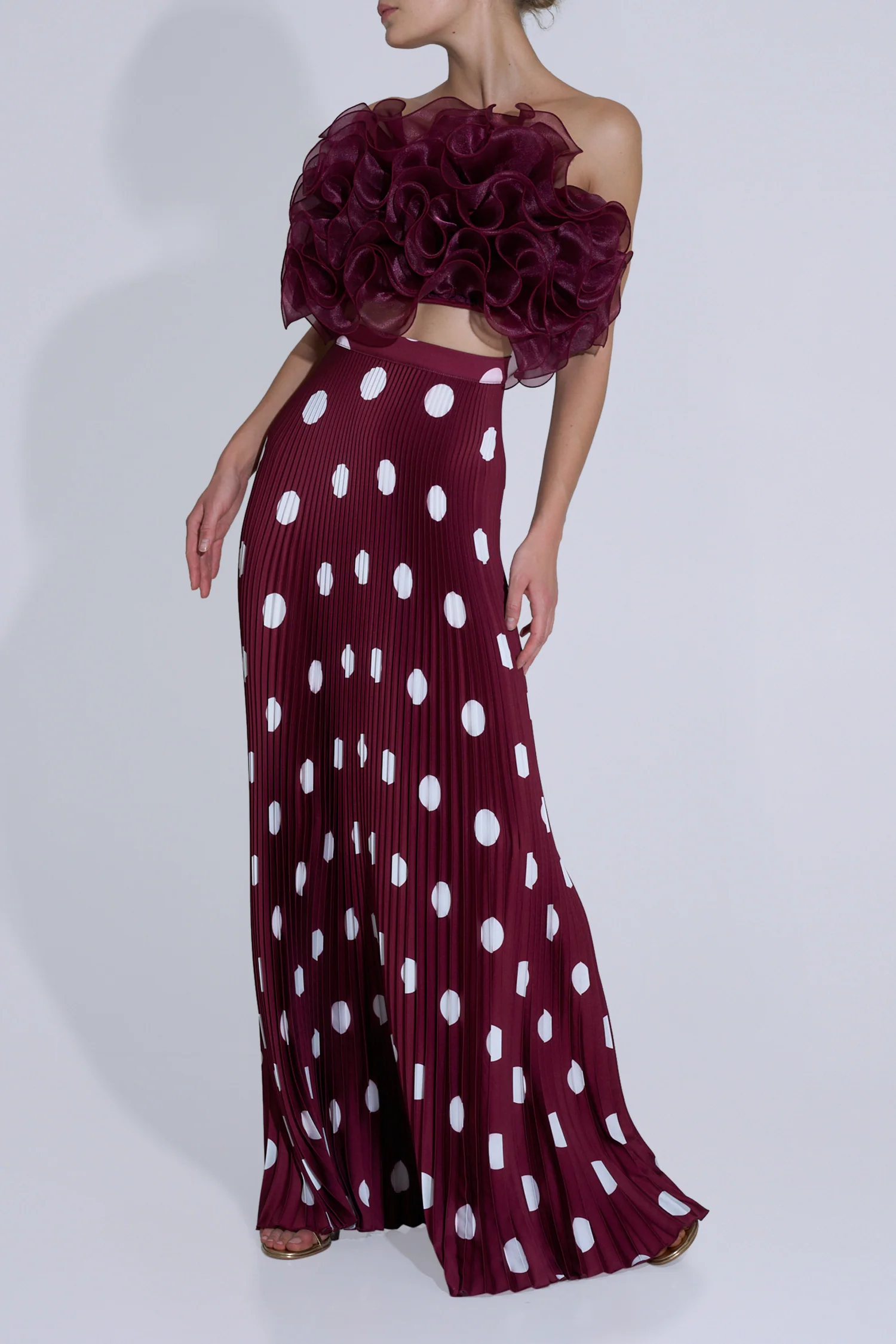 Gala Skirt - Polka Wine
