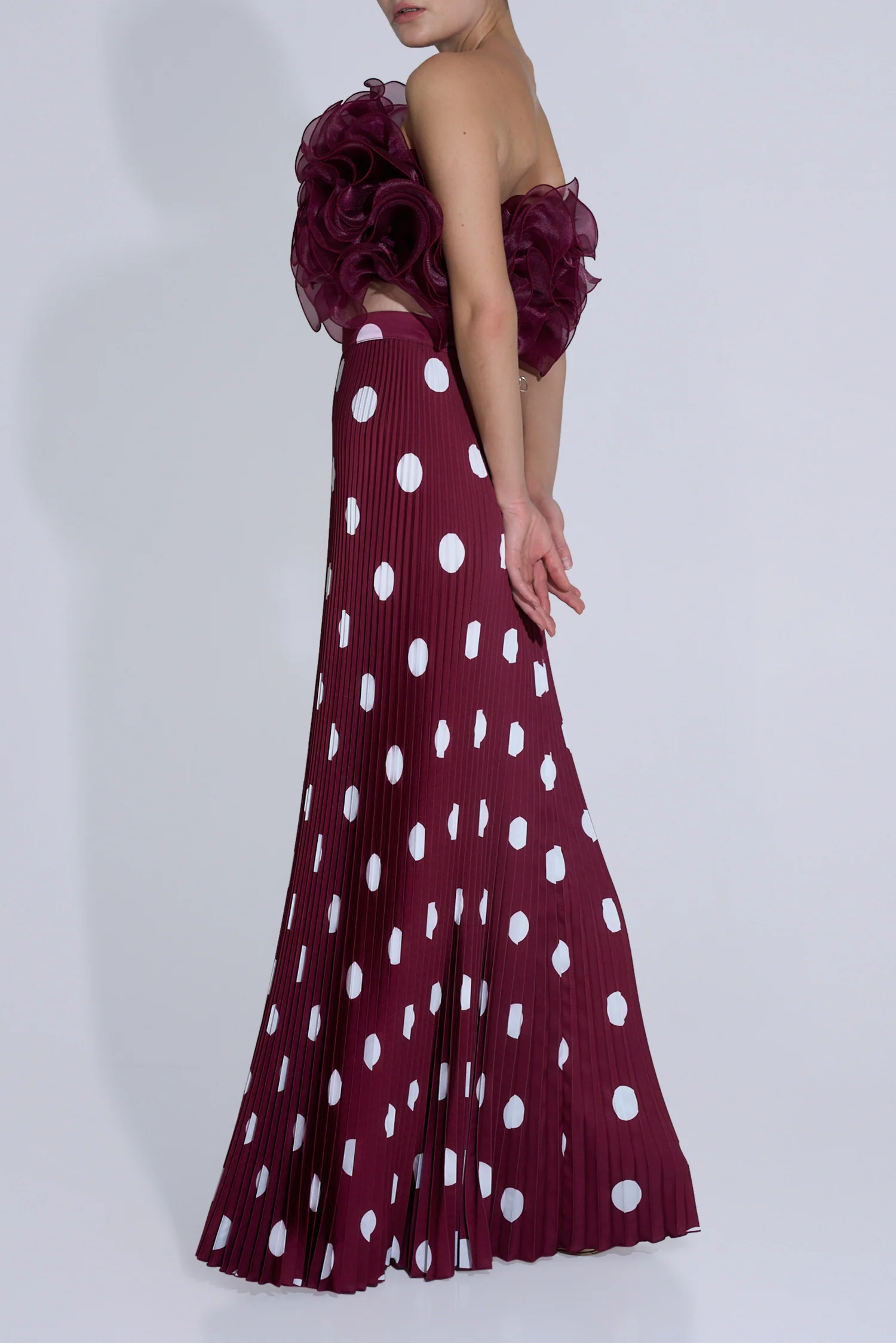Gala Skirt - Polka Wine - Image 2