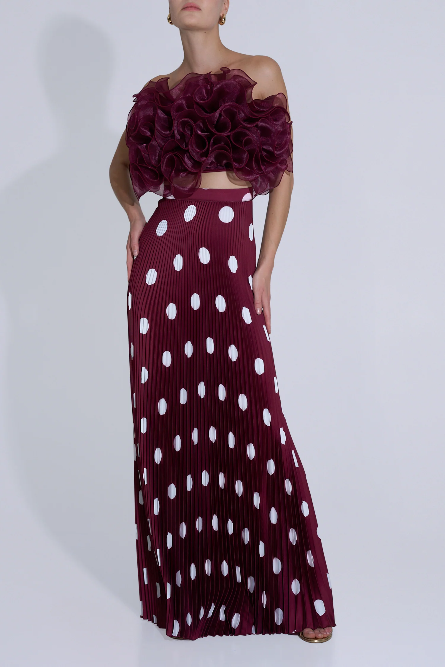 Gala Skirt - Polka Wine - Image 3