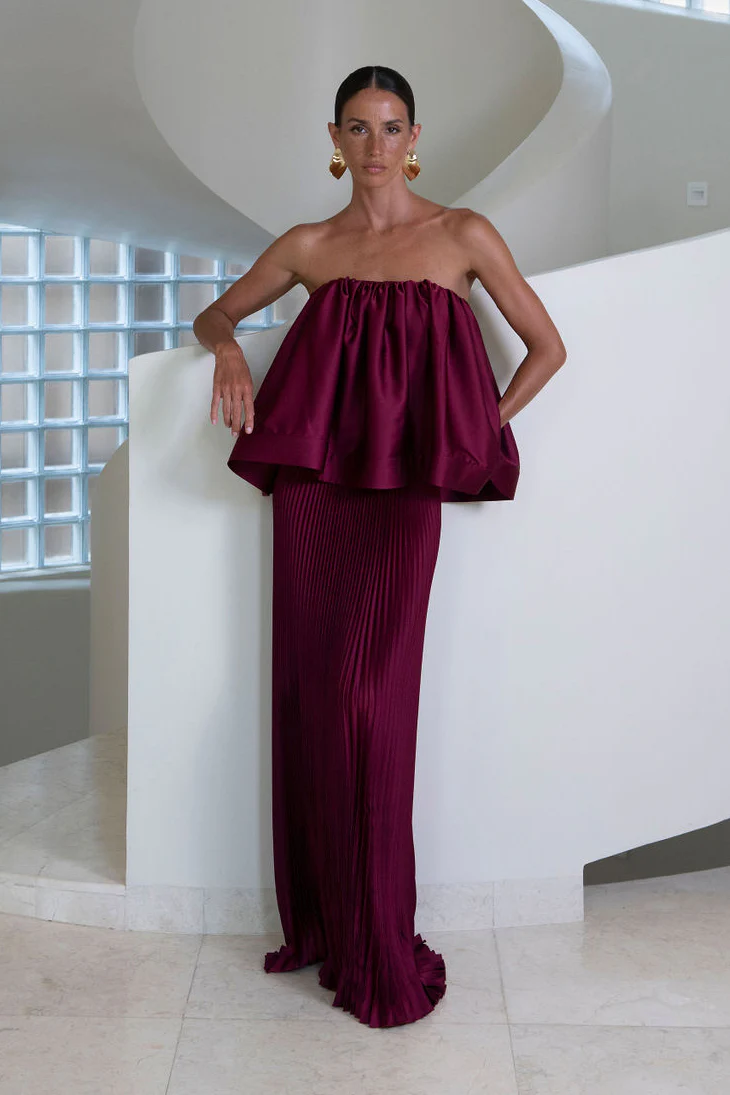Gala Skirt - Wine - Image 3