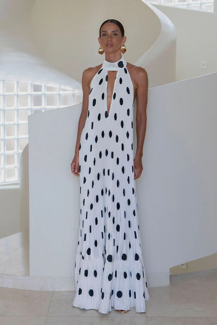 Libertie Gown - Polka Blanc
