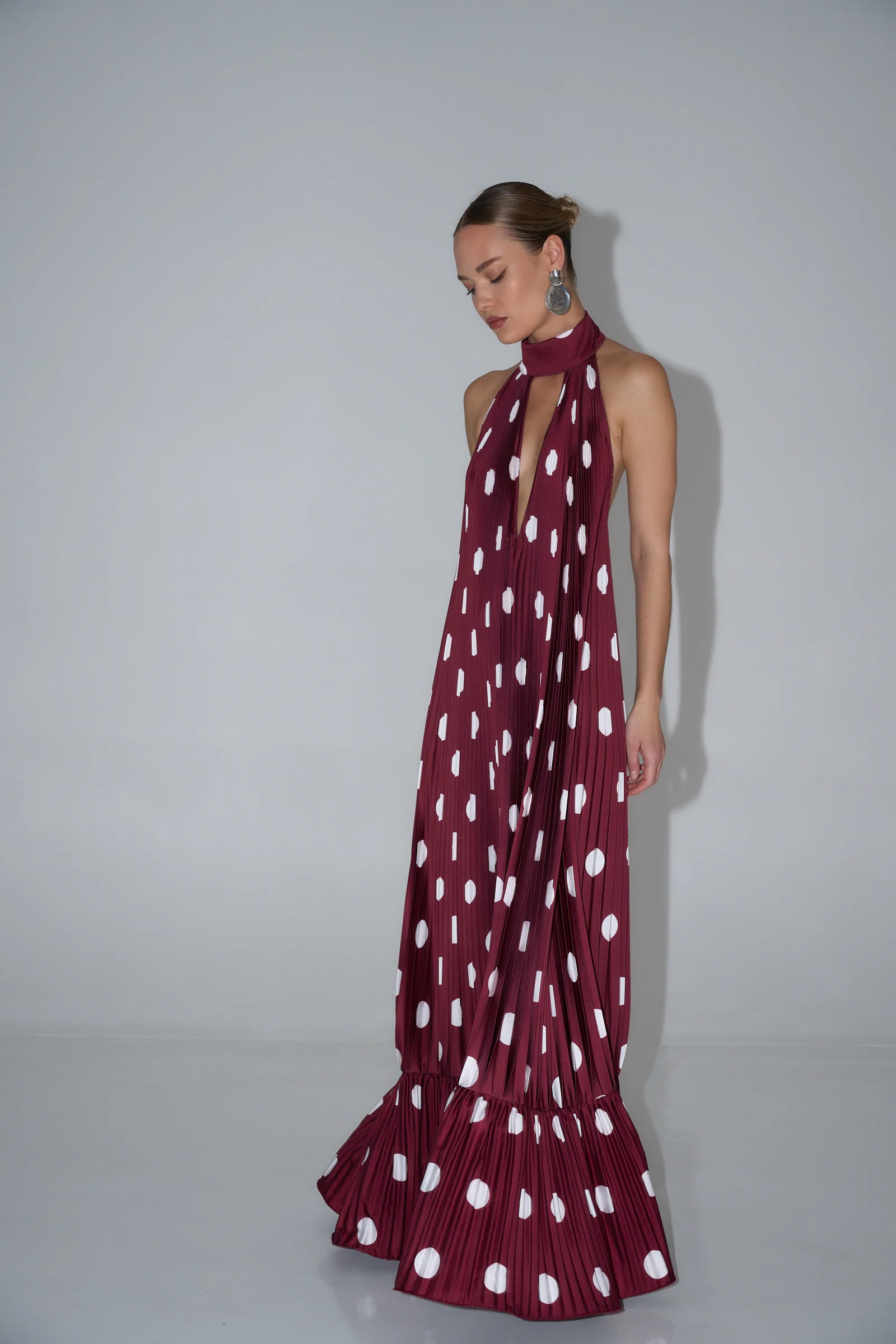 Libertie Gown - Polka Wine - Image 3