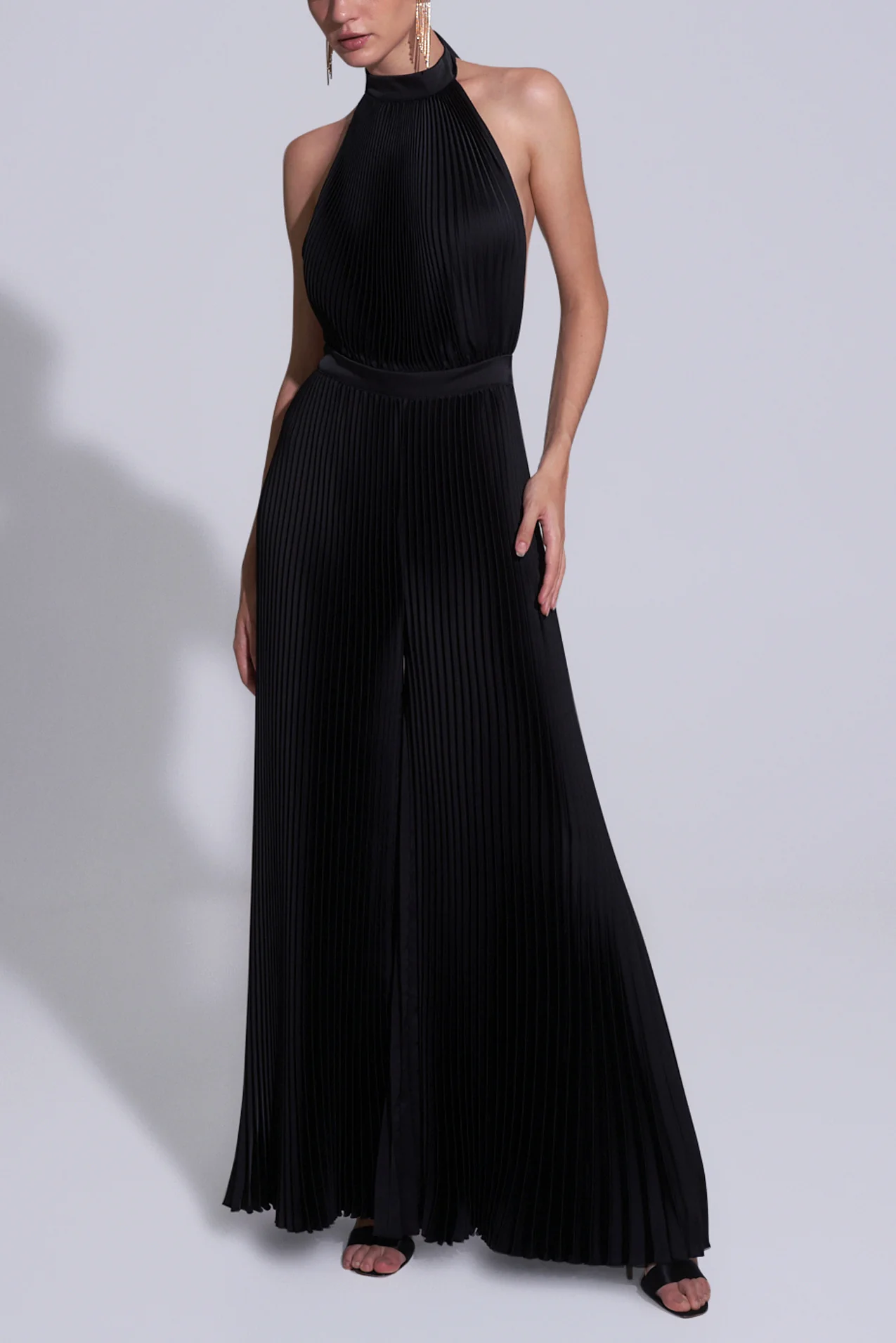 Low Back Cinema Jumpsuit - Noir - Image 3