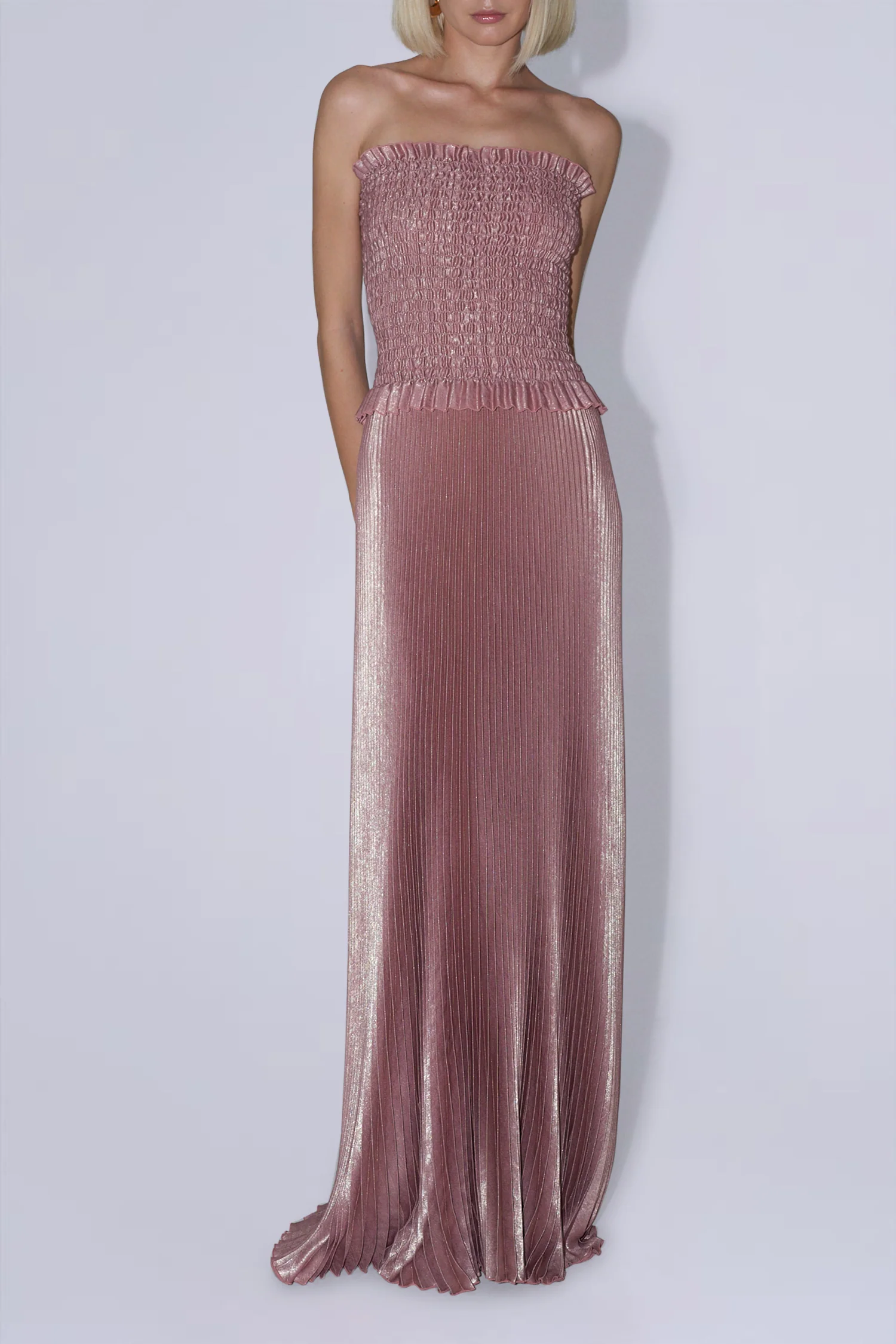 Maya Gown - Rose Quartz Shimmer