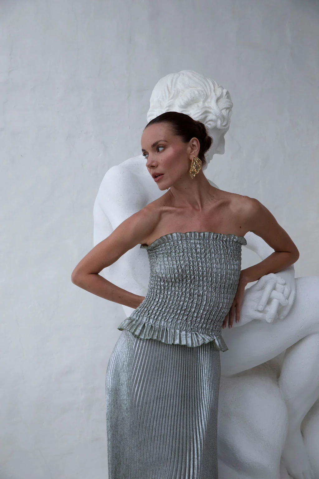 Maya Gown - Sage Shimmer - Image 2