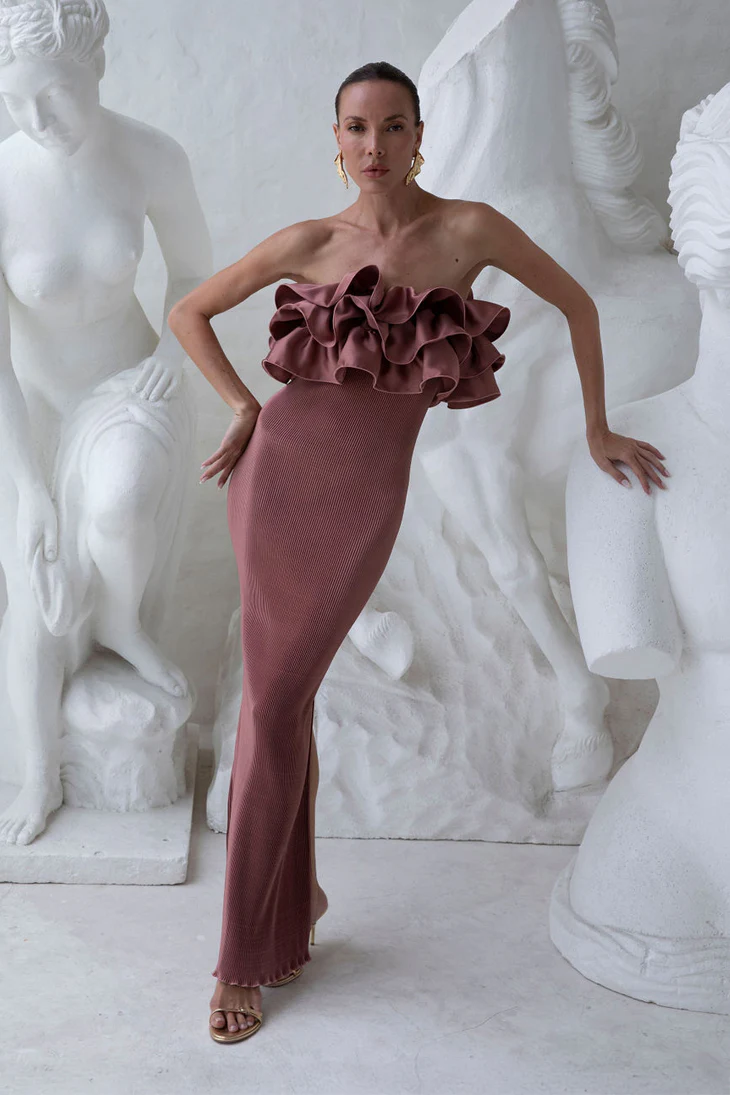 Paris Tube Dress - Suede - Image 2