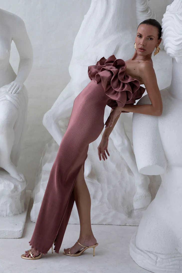 Paris Tube Dress - Suede - Image 3