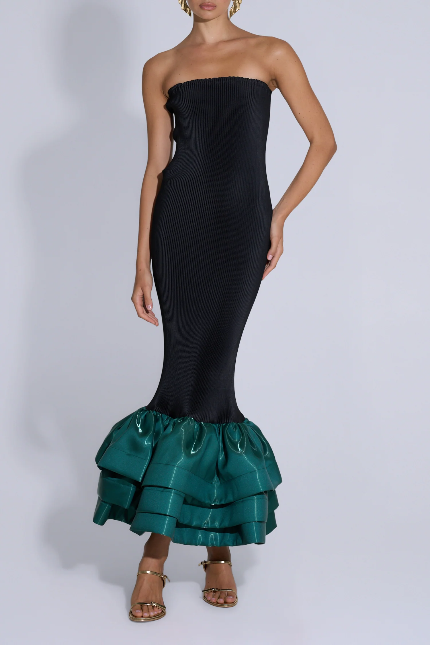 Ramblas Dress - Pine Gloss