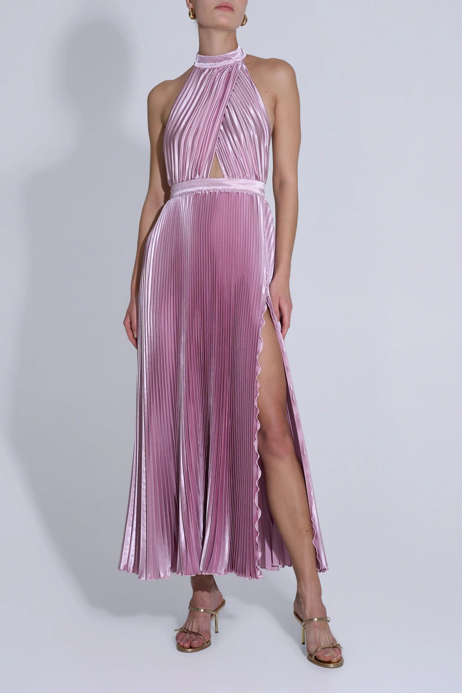 Renaissance Split Gown - Light Pink