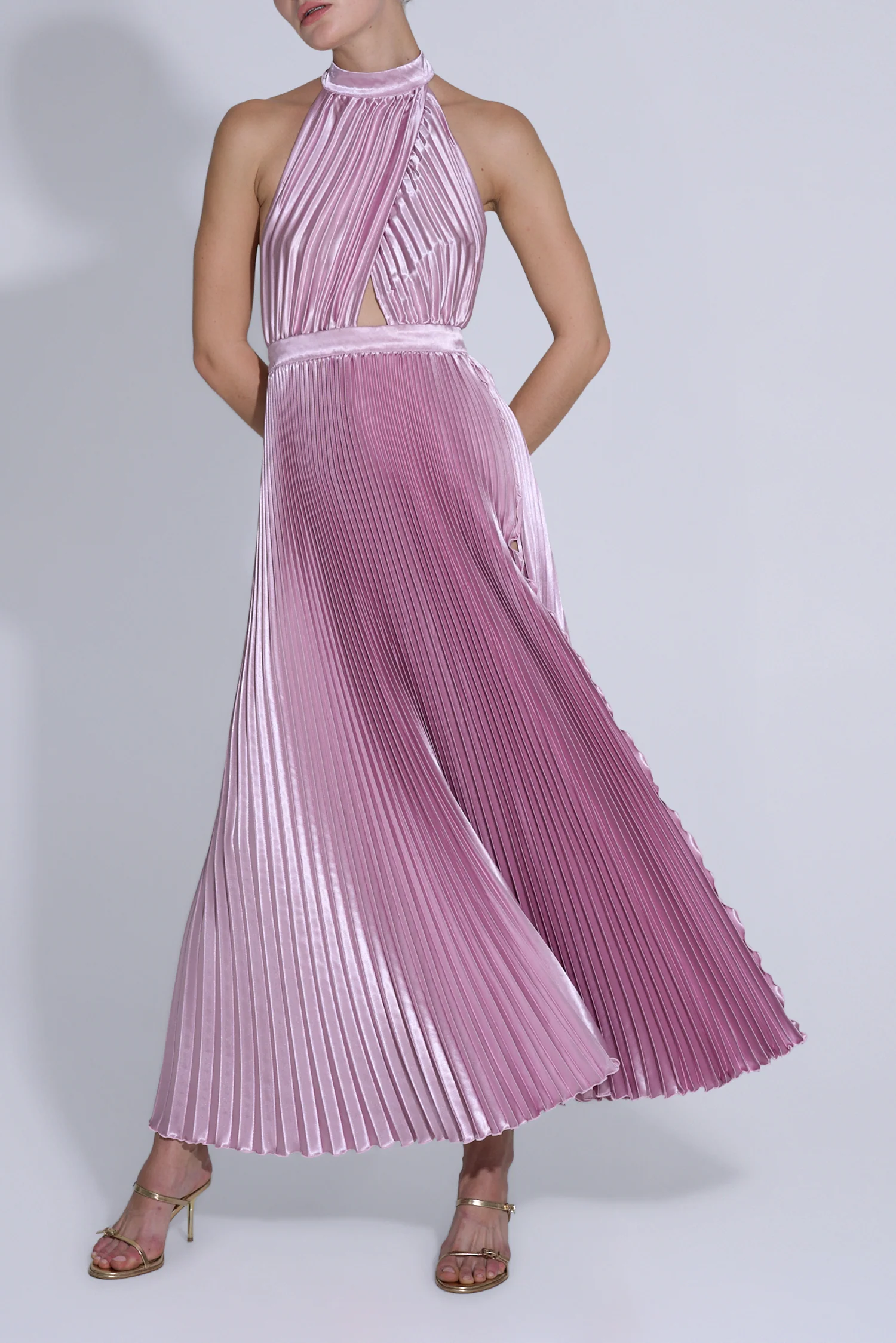 Renaissance Split Gown - Light Pink - Image 3