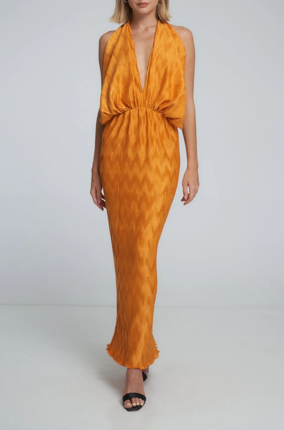 Riviera Sleeveless Gown - Amber
