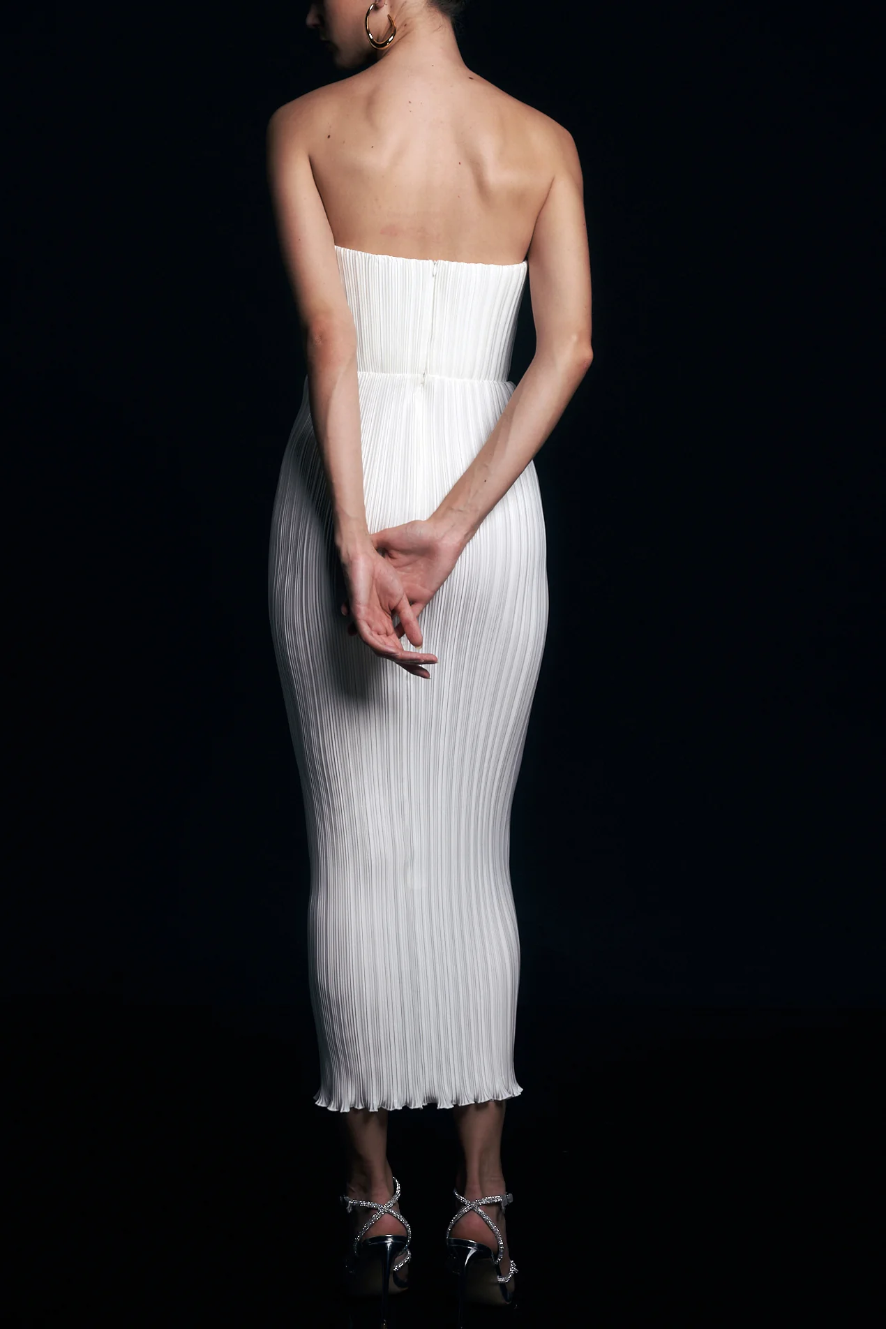 Gatsby Strapless Dress - Ivory - Image 4