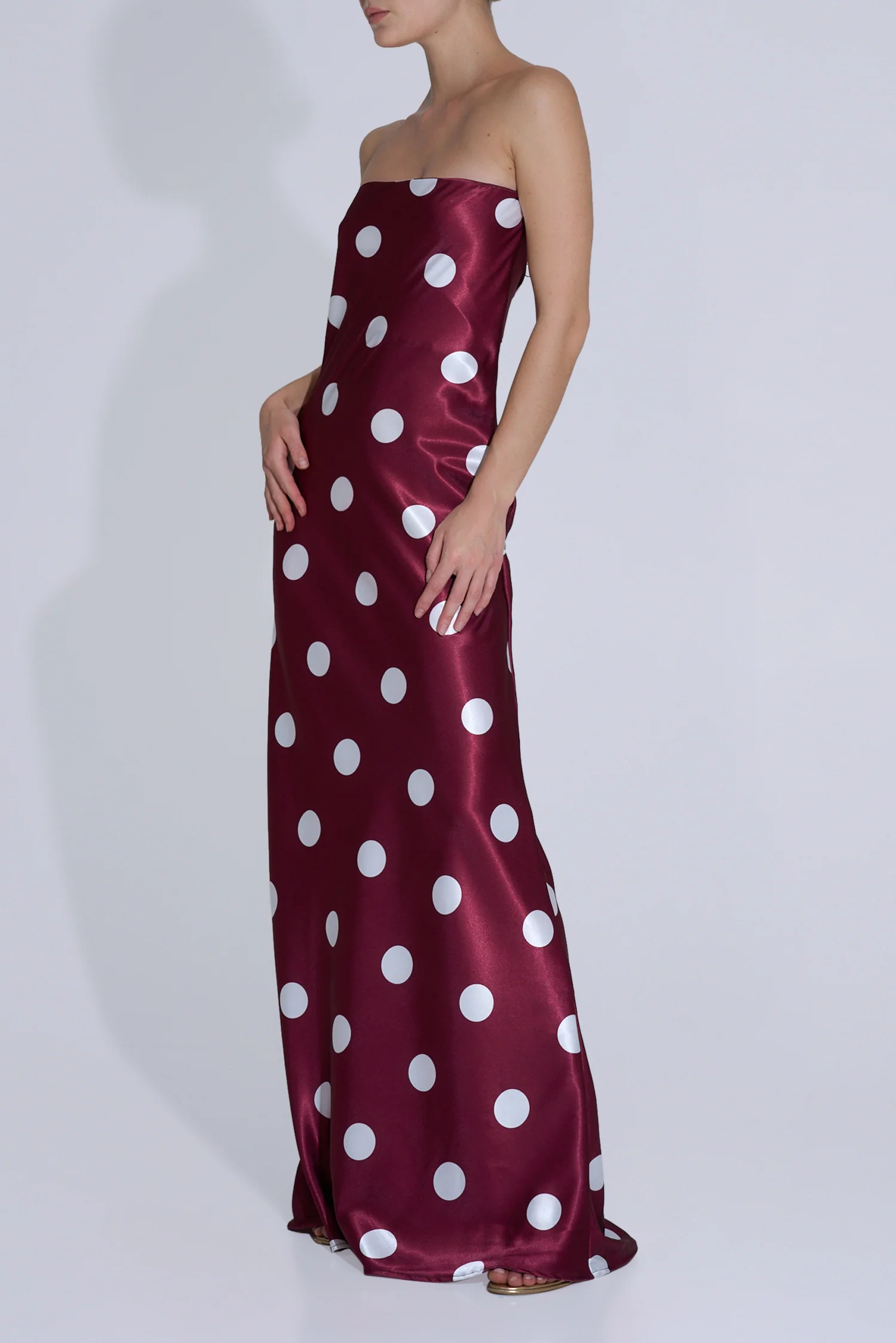 York Dress - Polka Wine - Image 2