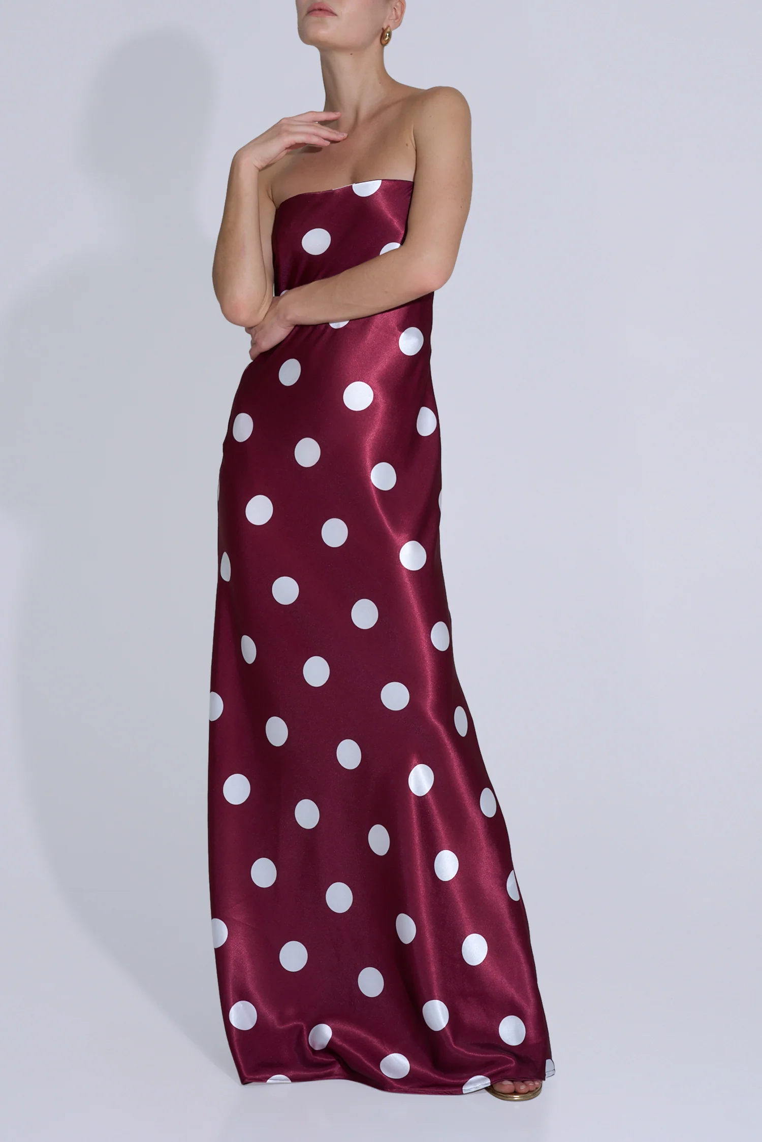 York Dress - Polka Wine - Image 3